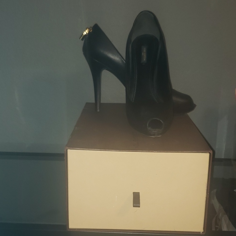 Louis Vuitton Oh Really peep toe pump.